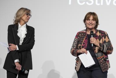 Flavia Marone Presidente, Marina Carobbio Conseillère d'État, directrice du DECS